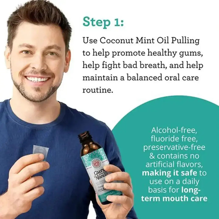 Coconut Mint Oil Pulling Mouthwash